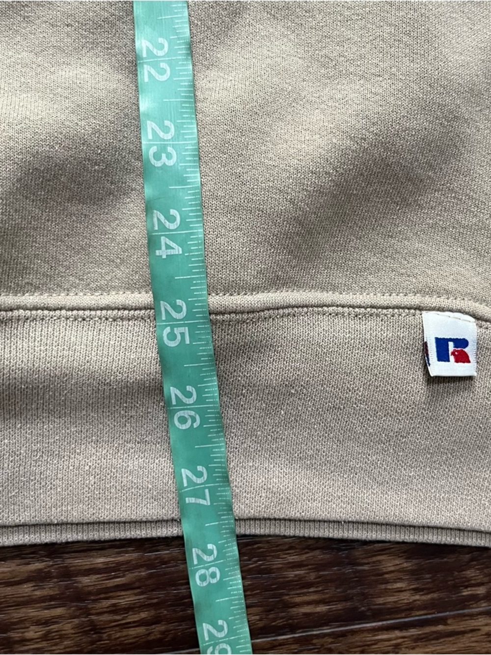 Vintage 90s Russell athletic neutral tan brown crewneck sweatshirt XL - Picture 6 of 7